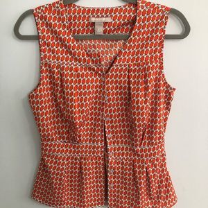 Banana Republic orange blouse
